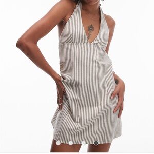 Rhythm Striped Halter Dress